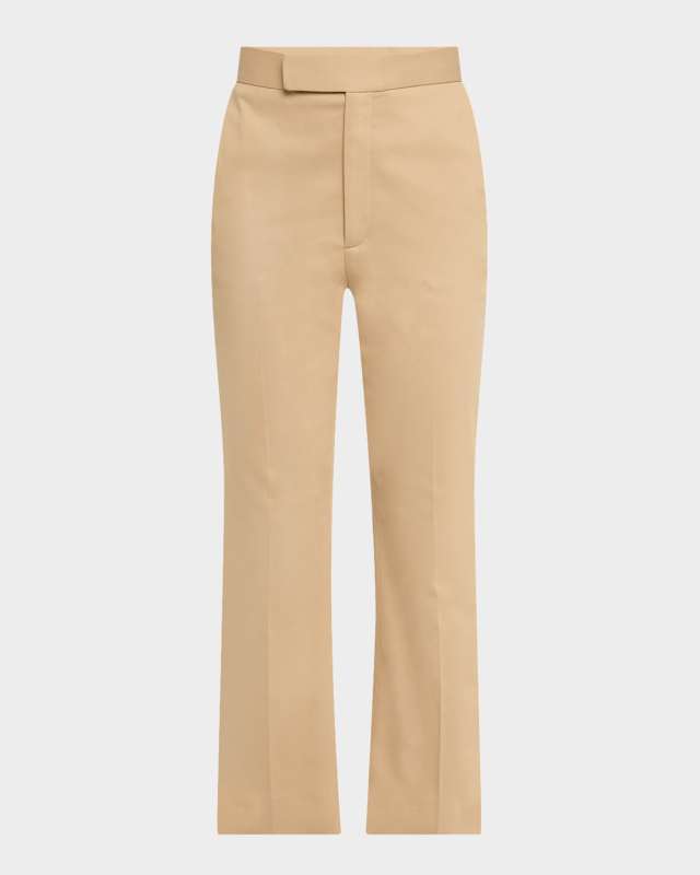 High-Rise Kickflare Crop Trousers